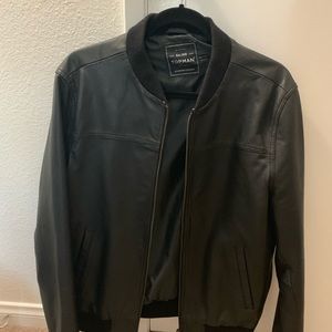Topman Leather Bomber Jacket - Great Condition